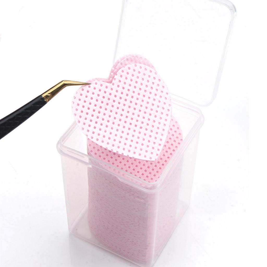 Eyelash Extension Glue Wipes Eyelash Glue Cleaner Non Woven Fabric Glue Wipes for Lash-Extension Glue Nail Polish Bottle