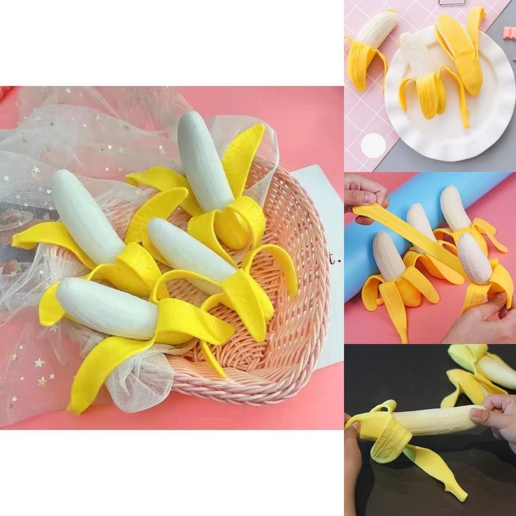 Fun Banana Stress Relief Toy For Kids, Teens Squeeze, Vent, And Play!