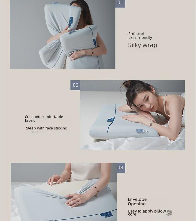 Memory Foam Cervical Pillow for Dorm & Home: Anti-Mite Comfort for Neck Support