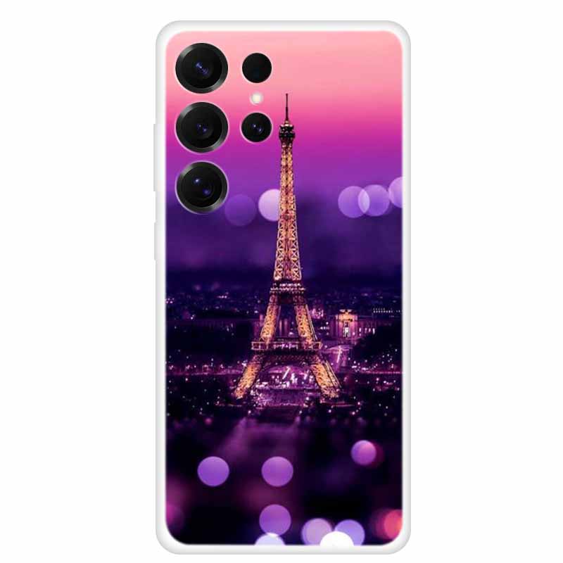 Capa For Samsung Galaxy S26 Ultra Phone Case Clear Soft TPU Silicone Cover for S 26 Ultra Transparent Funda Cartoon Painted Para