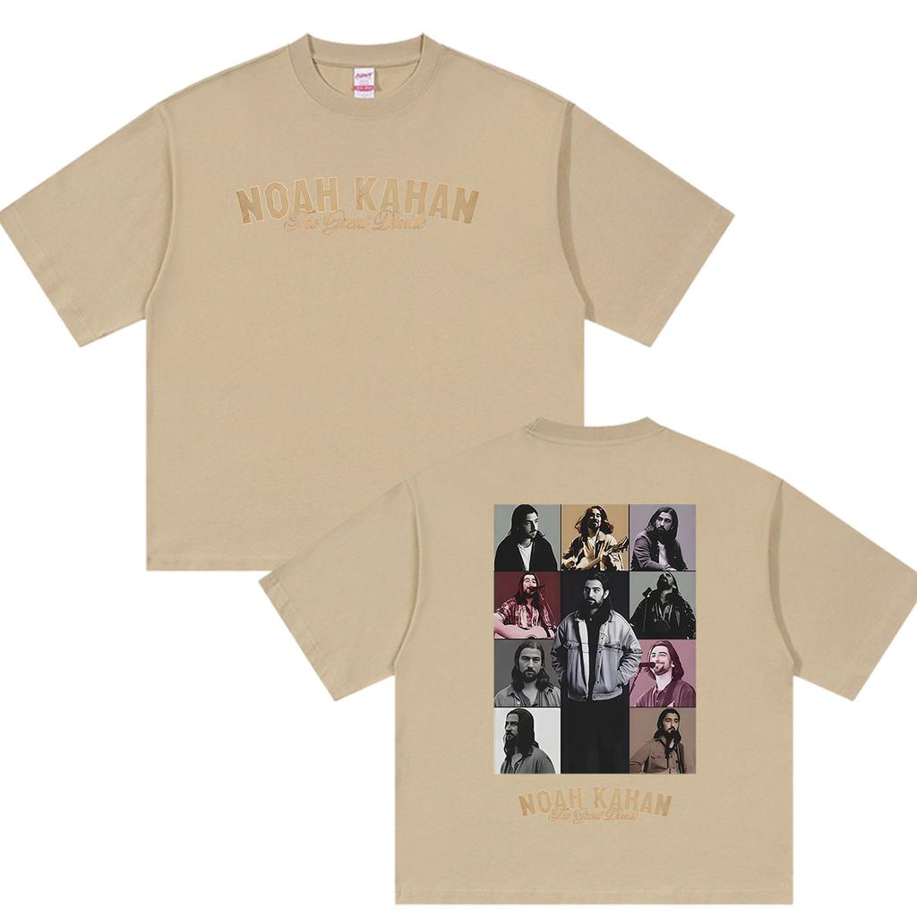 Noah Kahan The Great Divide Tour 2026 Graphic T Shirt Unisexs Vintage Hip Hop Short Sleeve Tshirts 100 Cotton Tshirt Streetwear