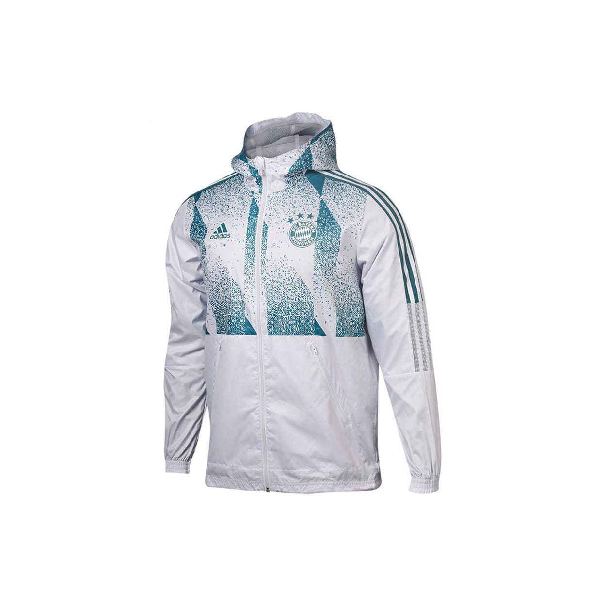 

Adidas FCB Training Ветровка с капюшоном Мужская верхняя одежда Белый GV1312 S