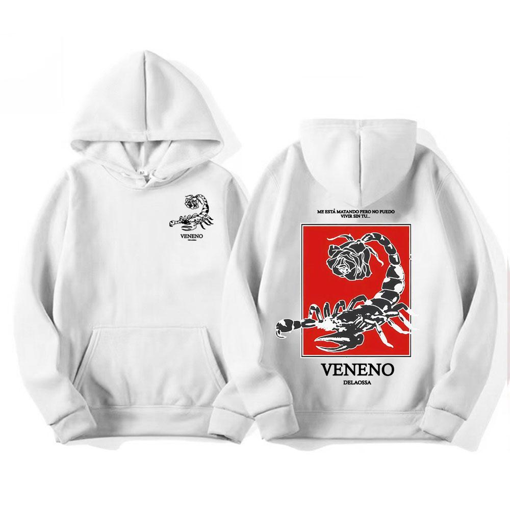 

Rapper Delaossa Veneno Album Graphic Hoodies Men Clothing Fashion Hip Hop Street Sweatshirts Man Casual Comfort Oversized Hoodie 3XL