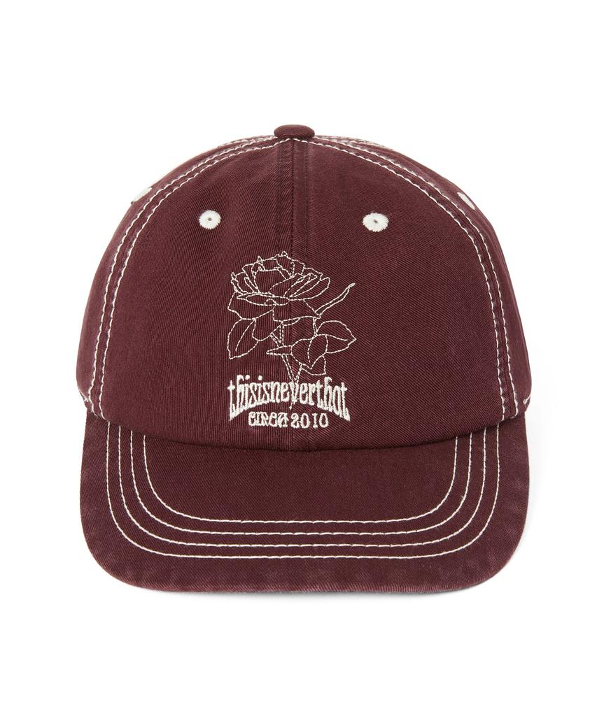 THISISNEVERTHAT Contrast Stitch Cap Burgundy