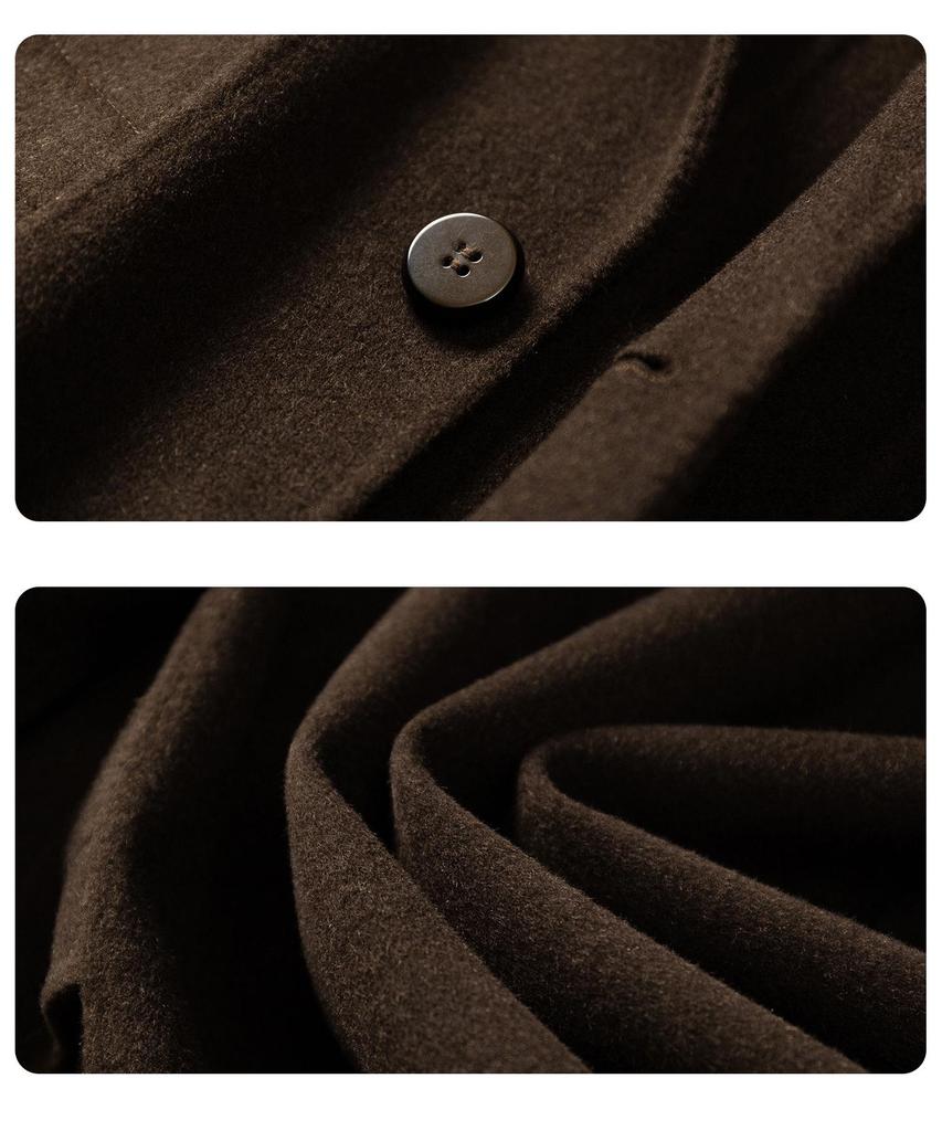 Men's AZ6645 Double-Sided Wool Coat, Mid-Length Korean Style, High-End Suit Jacket for Autumn/Winter 2025