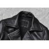 Chinese Size Long Jacket Men Genuine Leather Wind Coat Classic Black Plus Size Cowhide Jacket Casual Leather Cloth