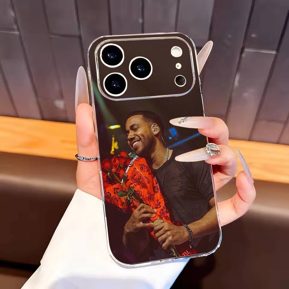 Singer Romeo Santos Phone Case For iPhone17,16,15,14,13,12,11 Plus,Pro Max Soft Transparent Cover