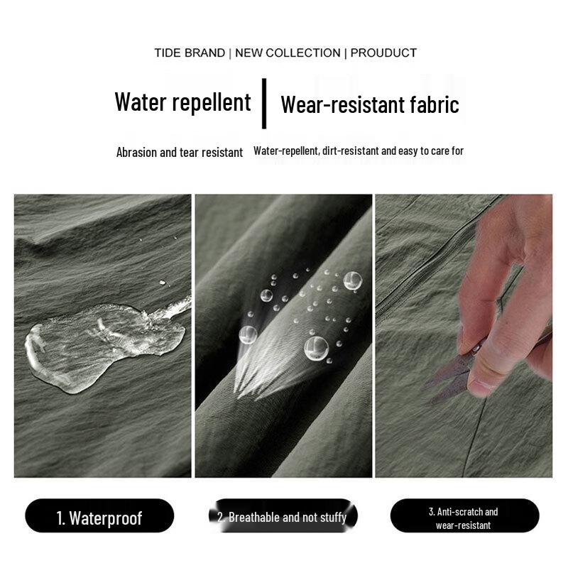 EASTERN CAMEL Men's Stand Collar Loose Fit Outdoor Jacket