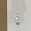 Sweet Super Fairy Ice Through Butterfly Flower Pendant Spring New Gentle and Fresh Temperament Butterfly Mobile Phone Chain Keychain