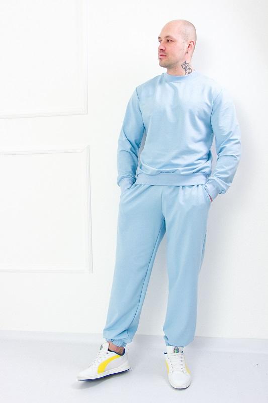 

Зручний чоловічий спортивний костюм – джемпер вільного крою та штани з бічними кишенями, на будь-який сезон, 8276-057 HC M синій