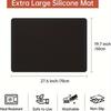 Extra Large 28"x20" Silicone Stove Top Cover Mat - Heat Resistant Glass Cooktop Protector for Ceramic Stove Tops, RV Range Stovetop, and Flat Surfaces