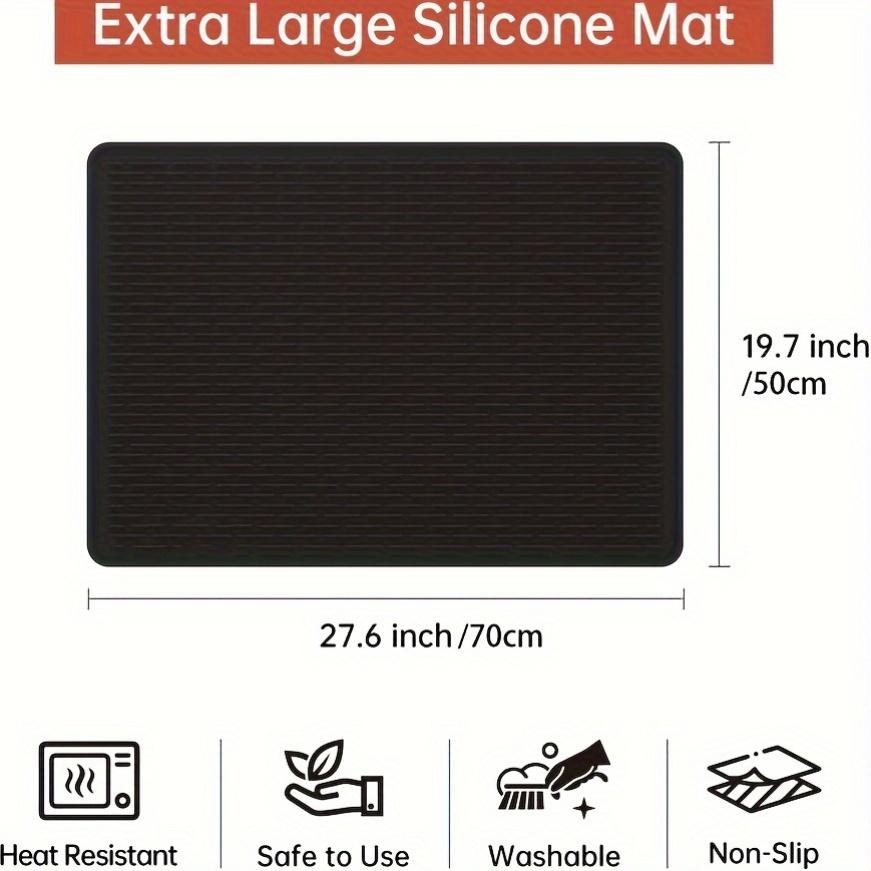 Extra Large 28"x20" Silicone Stove Top Cover Mat - Heat Resistant Glass Cooktop Protector for Ceramic Stove Tops, RV Range Stovetop, and Flat Surfaces