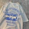 California Malibu Beach Bum T Shirts Men Women Summer New Streetwear Couple Tee Clothes T Shirt Pattern Loose T-Shirts Couple