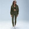 New short jacket ALOSCO yoga three-piece yoga fitness suit quick-drying fitness sportswear running suit