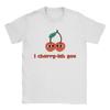 I Cherryish You Unisex T Shirts  Novelty Tees Short Sleeve Round Neck TShirt Pure Cotton Gift Idea Tops