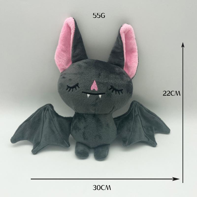 Halloween Plushies Mini Lavender Sleepy Bat Plush Toys Cute Cartoon Skeleton Cat Pillow Soft Ghost Models Halloween Kids Gifts