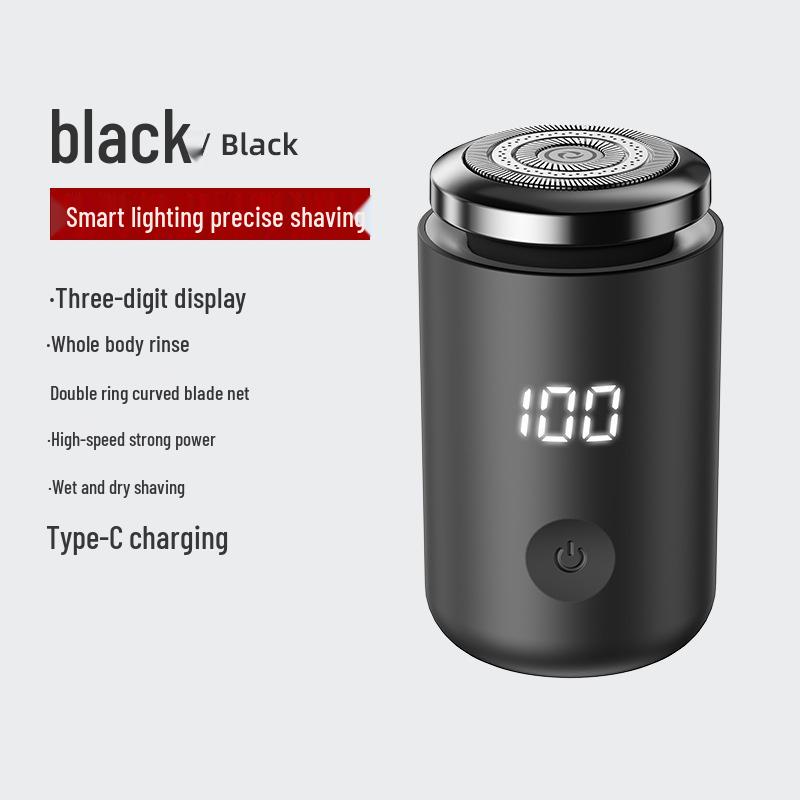 2025 Portable Rechargeable Mini Shaver – Lighted, Electric, Steel, and Car Washable Razor