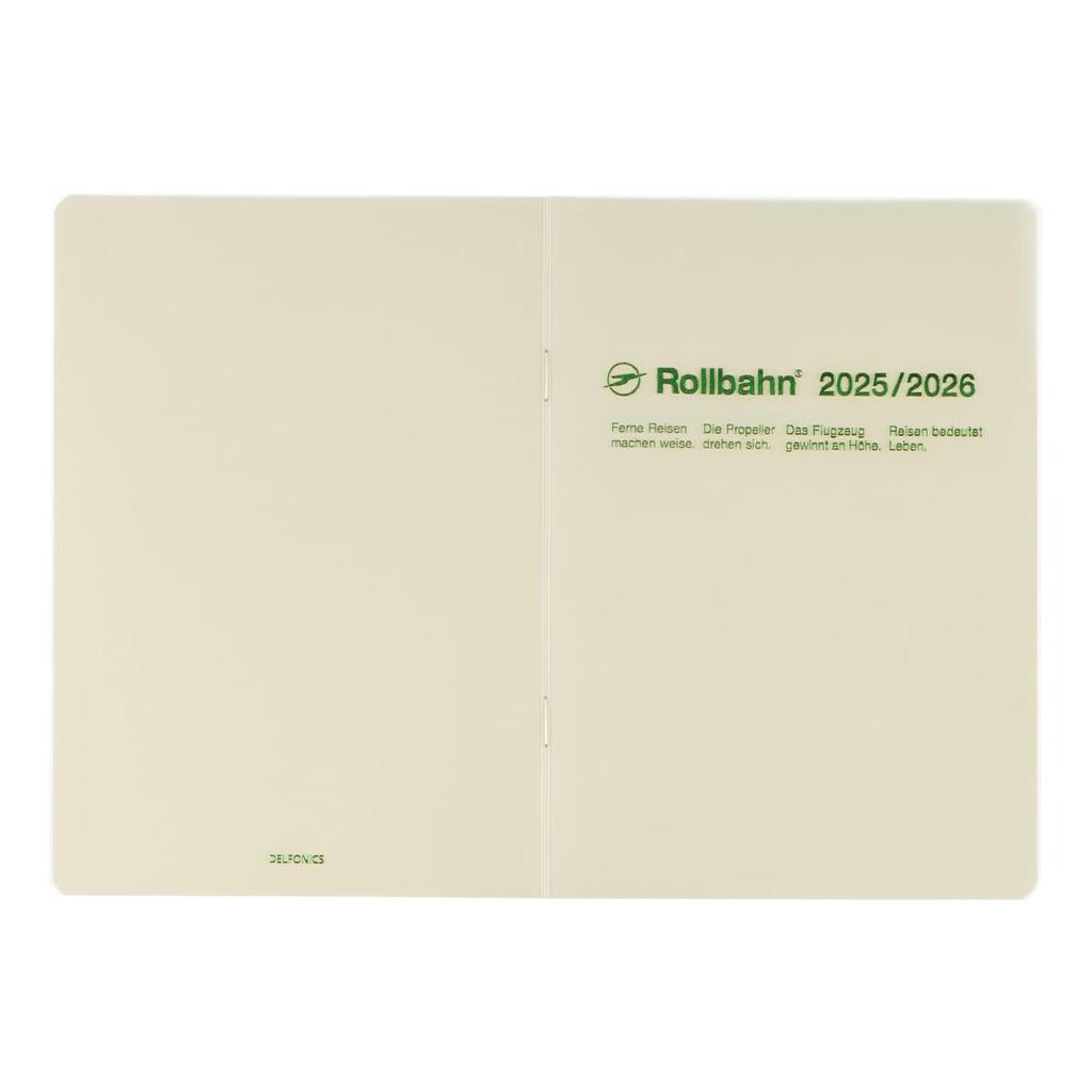 [Delfonics Planner 2025-2026 Edition / Starting March 2025] Rollbahn Notebook Diary, Clear, B6, Monthly Schedule (Clear)
