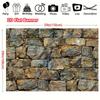 2D plane  1 piece of realistic stone brick polyester background - textured grey rock panel  suitable for photo booths