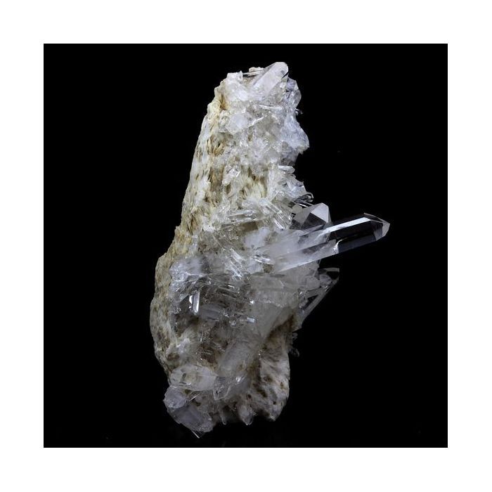 Pierres et Minéraux. Quartz + Baryte. 244.0 ct. Le Ribot, L'Alpe d'Huez, Isère, France.