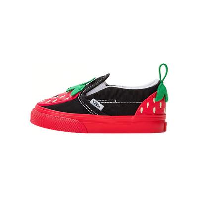 Serie Slip-On Deportes Cómodos Zapatos de Caminar de Caña Baja Zapatos de Bebé Rojo VN0005WHREB