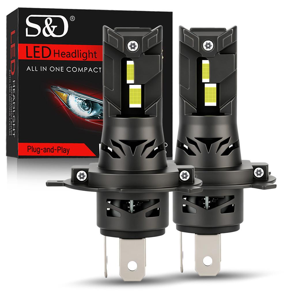 2Pcs 30000LM H7 LED Headlight Bulbs Mini Turbo H11 LED H8 9005 HB3 9006 HB4 Car Fog light H4 Motorcycle Headlamp Auto Plug&Play Lamp 6500K White