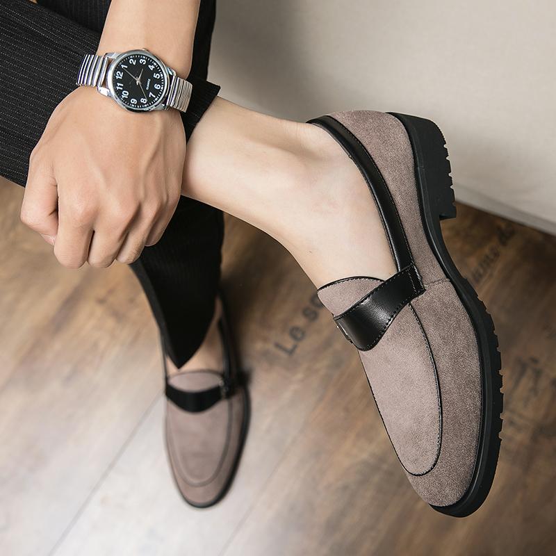 New Minimalist Shoes for Men Four Seasons Outdoor Casual Leather Walking Work Business Shoe Non-slip Banquet Formal Shoe