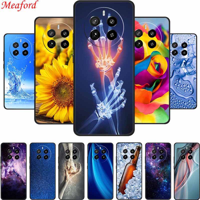 For Realme 12 Pro Case Realme12 Pro Plus 6.7" Black Silicone Soft Phone Case For Realme 12 Pro Back Cover Case 12Pro Coque Shell