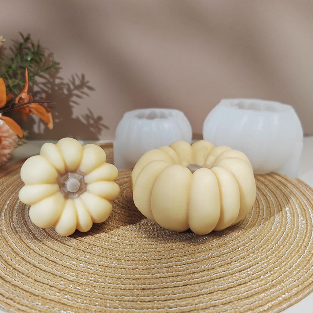 Food Grade Silicone Pumpkin Casting Molds Halloween DIY Projects Handmade Craft Fall Decorations Candle Wax Plasters Art