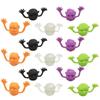 5pcs Ghost Head Ghost Head Finger Toys Plastic Halloween Ghost Finger Puppet Toy  Storytelling