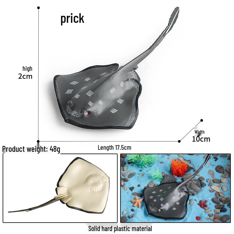 Children's Cognitive Toy: Giant Manta Ray, Stingray, Batfish, Sunfish Figurine