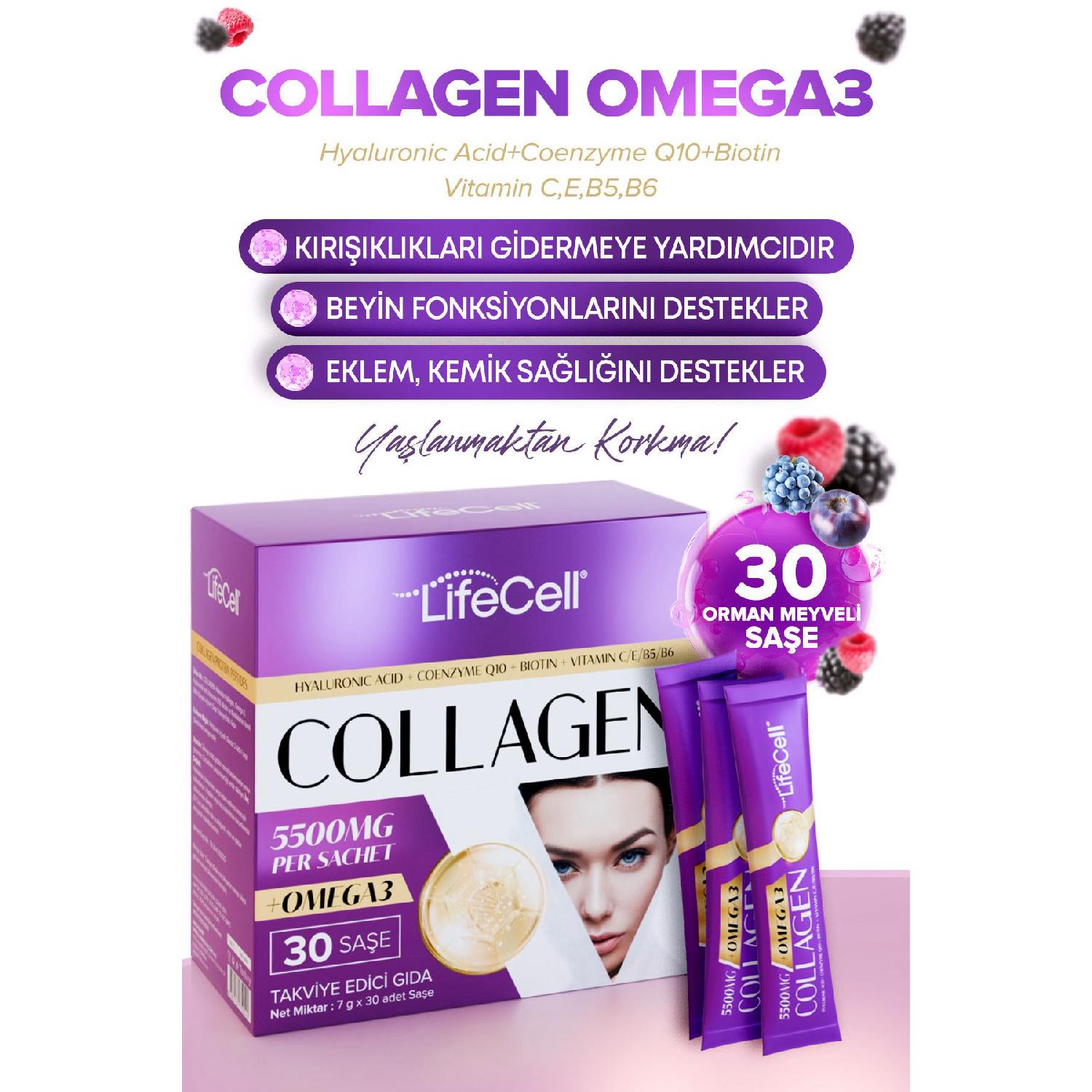 

Колаген Omega3 Hyaluronic Acid Coenzyme Q10 Reinforcing Food 30 Sae