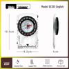 High-Precision Multifunctional Outdoor Acrylic Compass with Map Scale Ruler, Model DC361