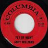 7inch Record ANDY WILLIAMS  Fly By Night  Danny Boy 442199 Columbia 1961 US Jazz Used