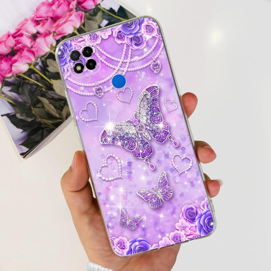 Hülle für Xiaomi Redmi 9C, niedliches Panda-Astronauten-Motiv, weiche Silikon-Handyhülle für Xiaomi Redmi 9C NFC Redmi9C Fundas Capa