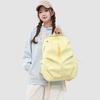 Schoolbag Backpack Popular Textured School Bag Female Junior High School Student Travel Large Capacity Backpack Solid Color Simple Casual Bag