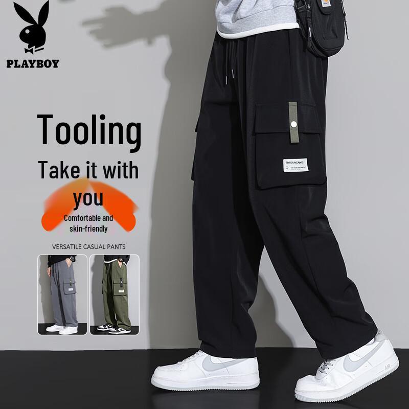 

PLAYBOY Men s Loose Fit Cargo Pants XL