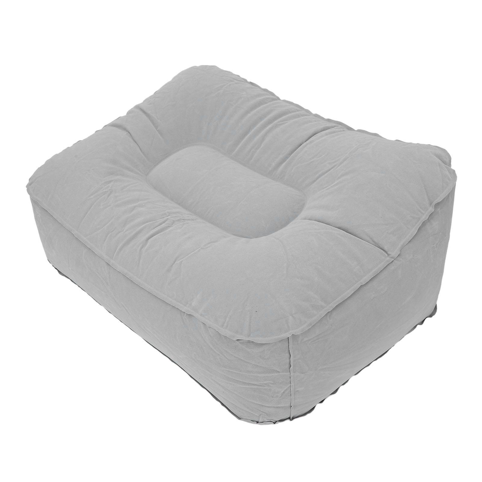 

Надувная подставка для ног для авиаперелетов, многофункциональная, ПВХ, флокированная, портативная подушка для ног