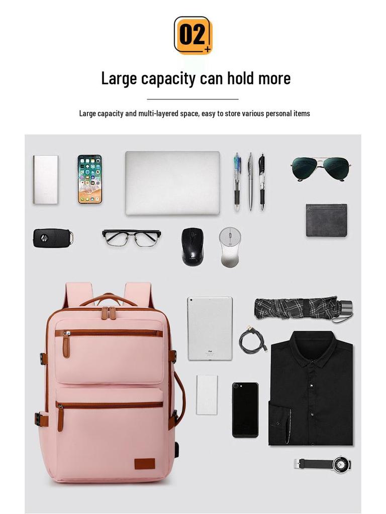 Unisex Cross-Border Backpack: Stylish, Casual & Multipurpose with USB and Laptop Compartment - Perfect for Students & Professionals