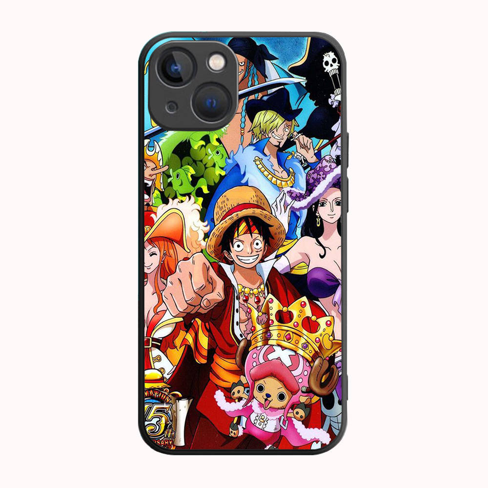 B-18 One Piece Black Case for Samsung S24 S23 S22 S21 S20 FE S10 Lite Ultra S7 S8 S9 Plus A05S A11 A12 A13 A15 A22 A24 A25 A32 A52 A71 5G