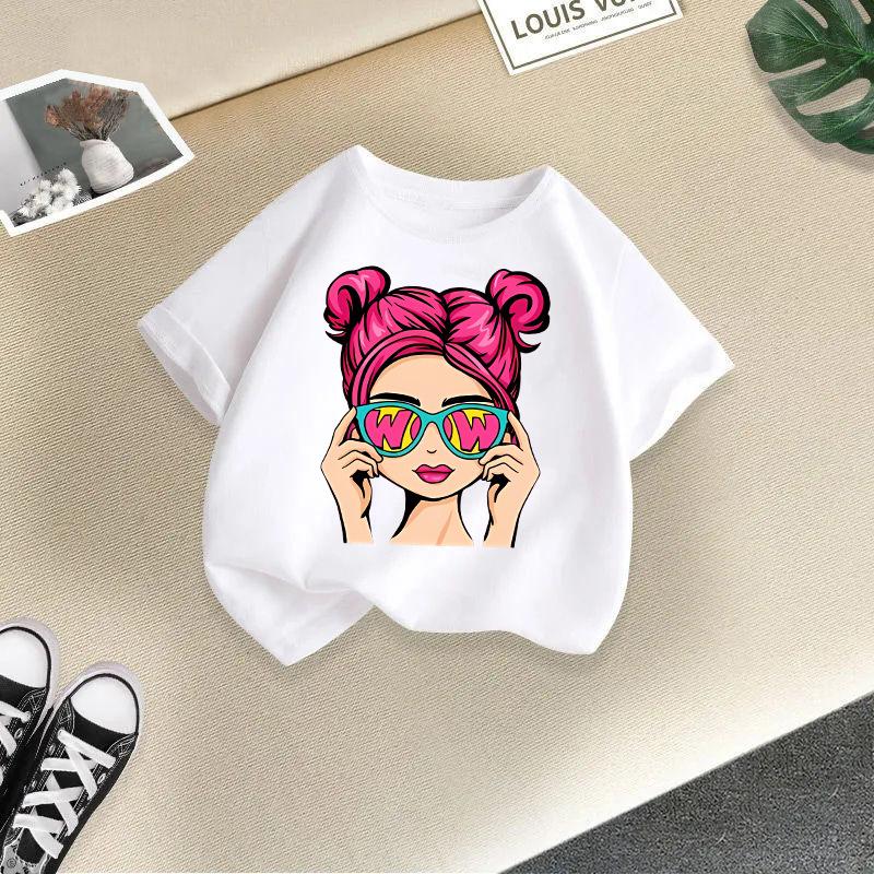 Children's T-Shirt Children's New Summer Children's Short-Sleeved T-Shirt Boys and Girls Casual Tops Girls Summer T-Shirt