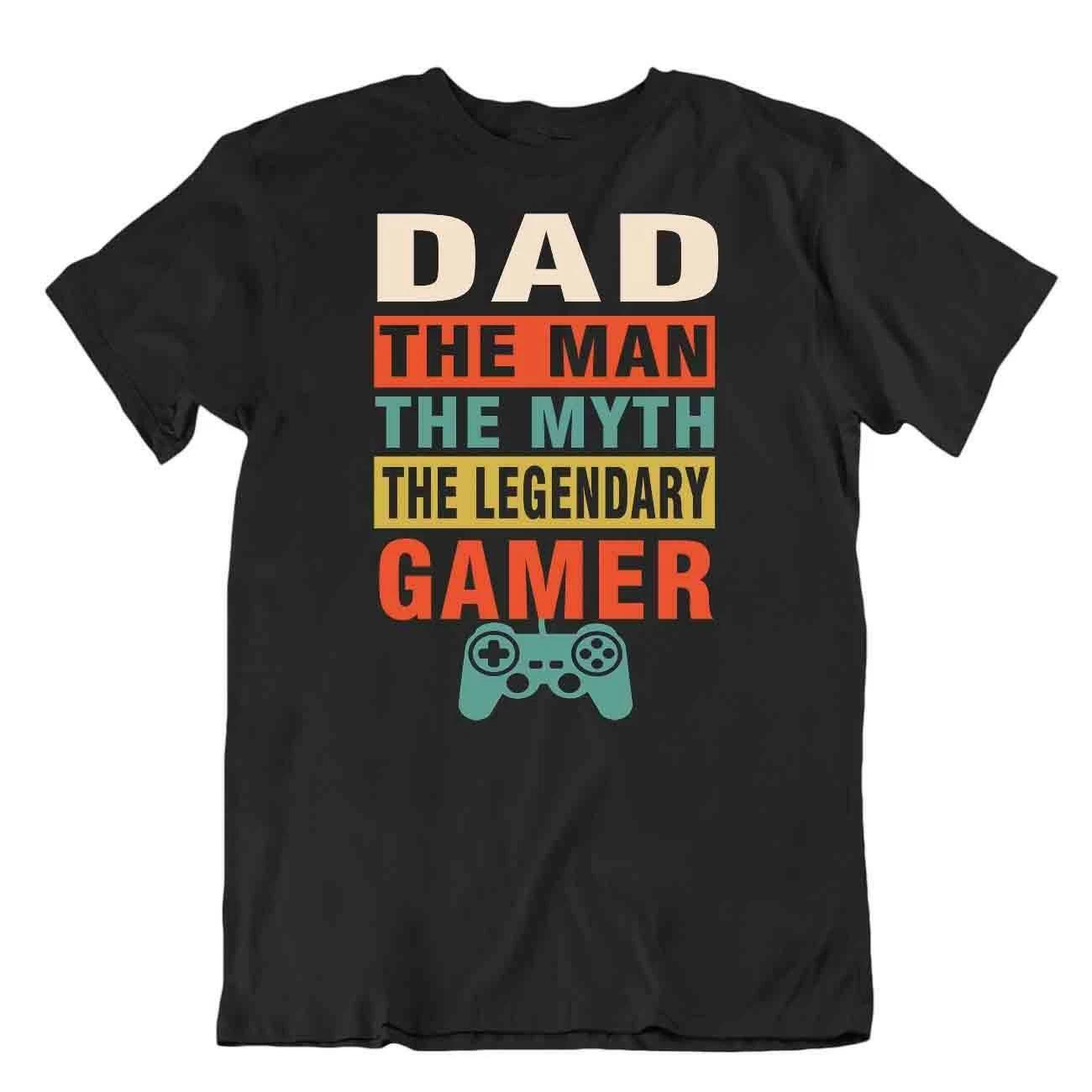 Myth Legendary Gamer T-Shirt Dad Best Gift Tshirt Casual Tee Apparel 3XL