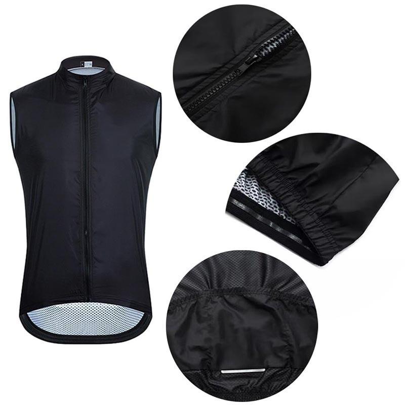 Lightweight Windproof Waterproof Cycling Vest Road Mountain Bikes Breathable Quick-Dry Unisex Jersey