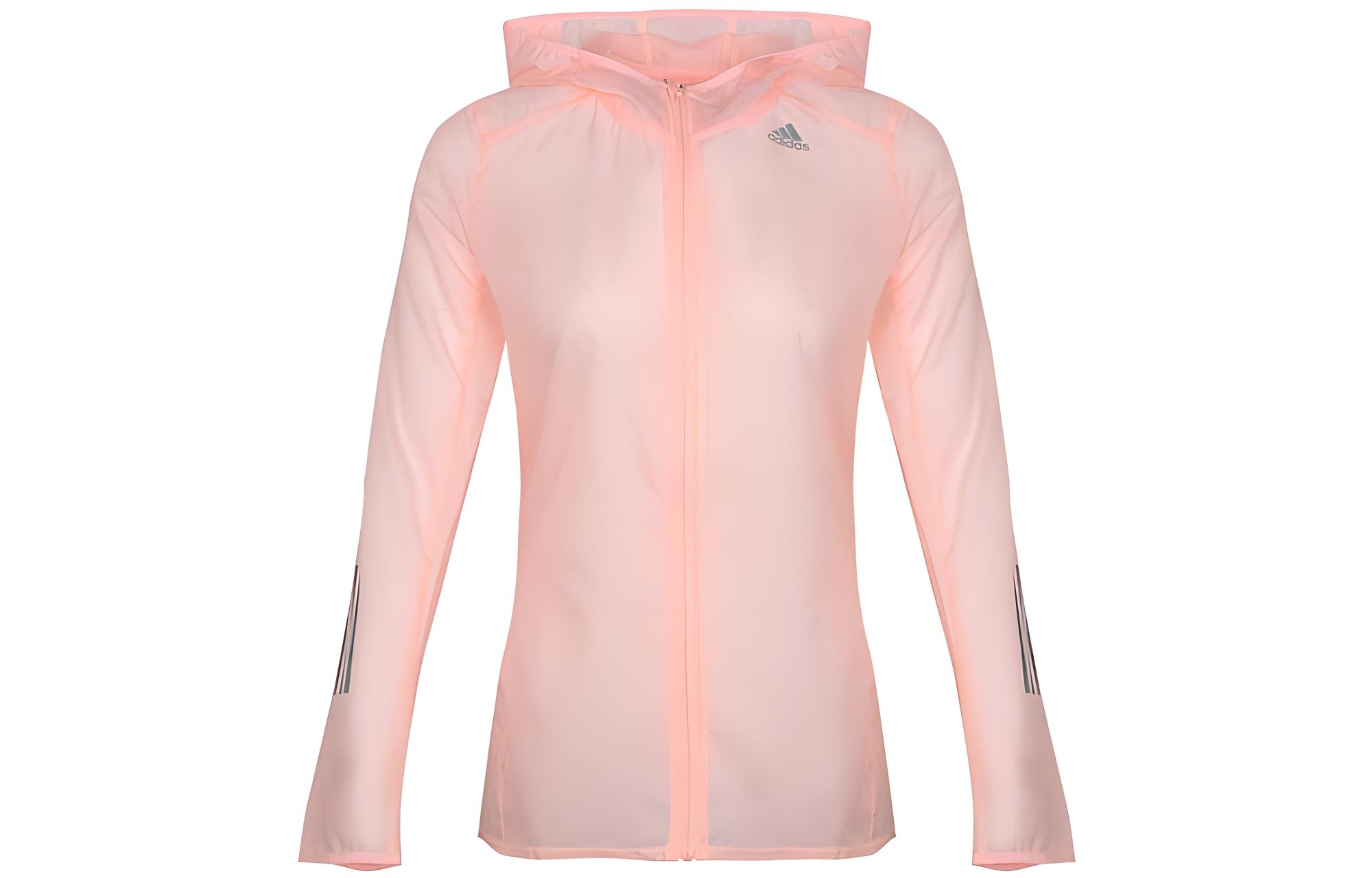 Adidas Jackets Women s Pink Hooded Moderate Other DN8766 XS