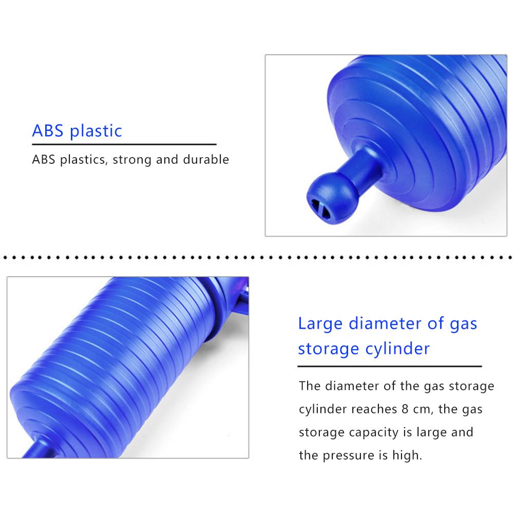 Air Power Sewer Dredge Tool with 4 Sized Suckers Pipe Dredge Tool Drain Cleaner Pump for Kitchen Bathroom Dredge Pipe