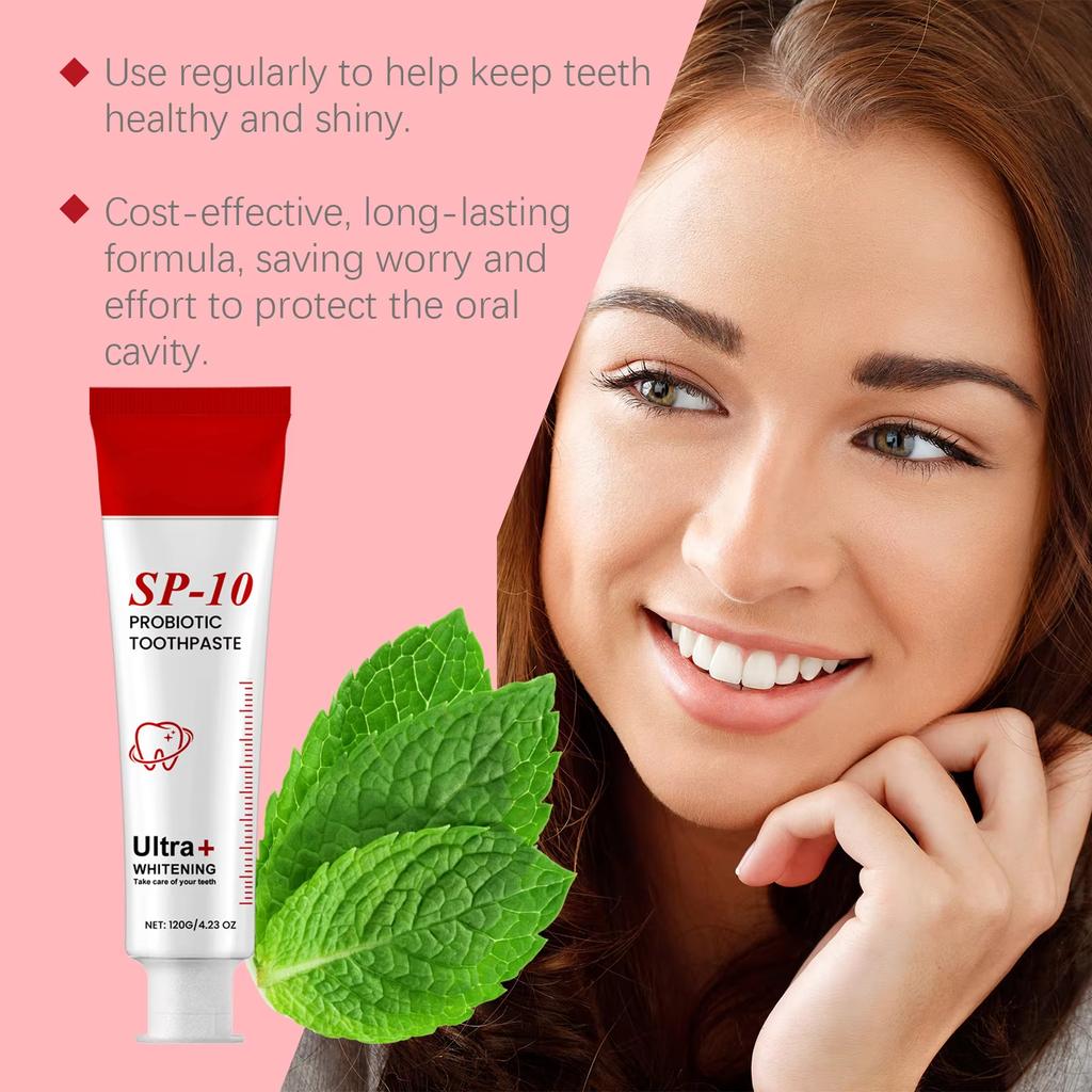 Sp10 Probiotic Toothpaste Tooth Brightening Remove Plaque Improve Dental Caries Protect Gum Fresh Breath Oral Hygiene Cleansing
