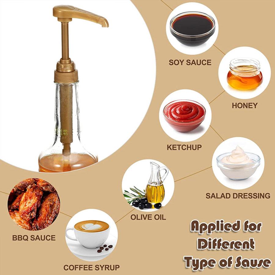 4pcs/8pcs Multifunctional Food Dispenser,Syrup PumpBottle Pump DispenserCoffee Syrup Pump,Condiment Dispenser