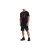 Under Armour Large Logo Print Training T-Shirt Men Tops Black 1366442-001