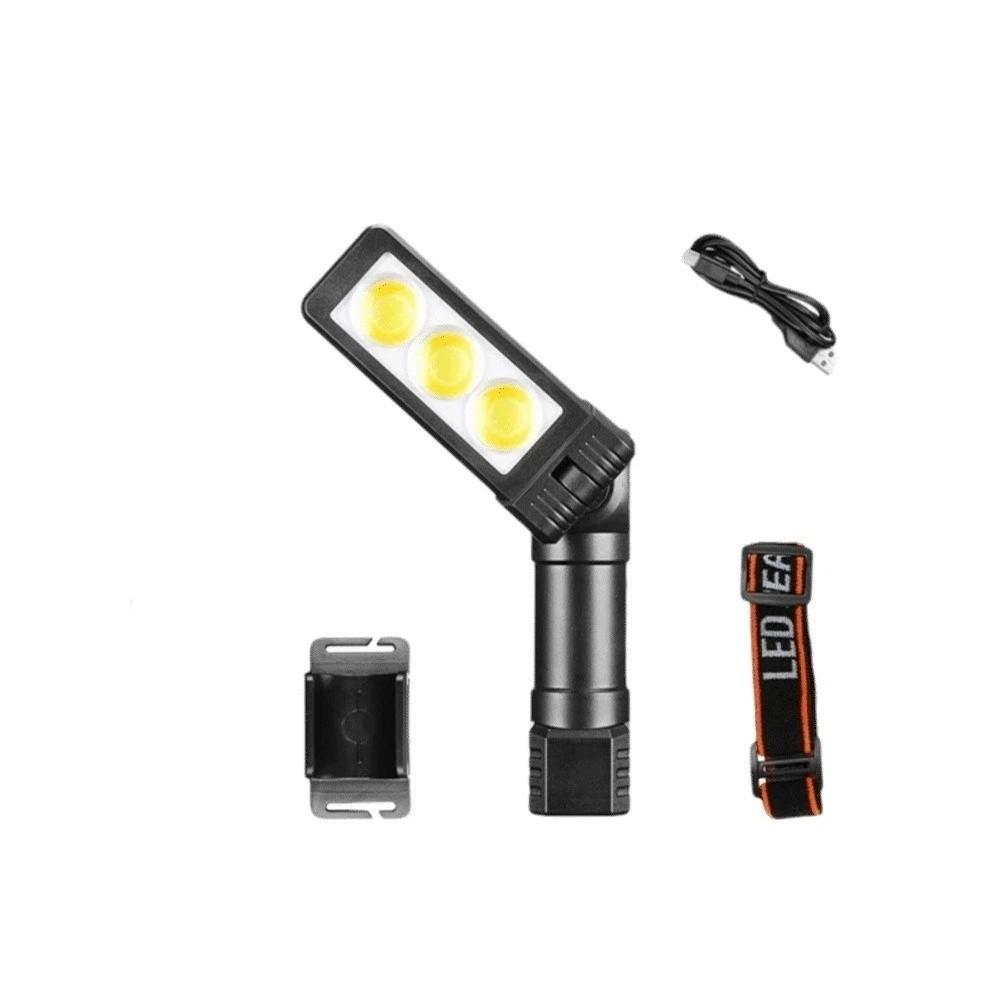 600 LM Brightness COB LED Work Light 1200 mAh Battery LED Warning Light Spot Lights  Camping Light