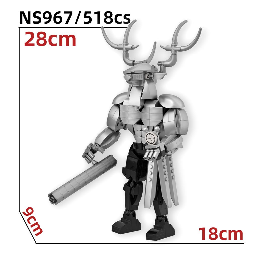 MOC Italienische Brainrot Bricks Tung Tung Sahur Figuren Tralalero Tralala Bausteine Spielzeug für Kinder Geburtstagsgeschenke